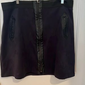 Blue and black skirt